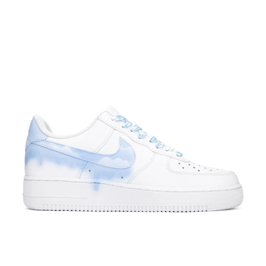 Custom Air Force 1 Low Blue Dripping