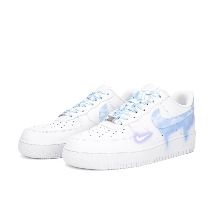 Custom Air Force 1 Low Blue Dripping