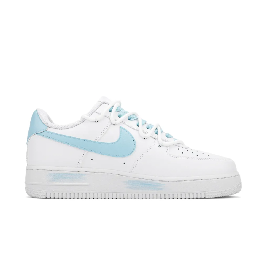 Custom Air Force 1 Low Extra Lace Blue Swoosh