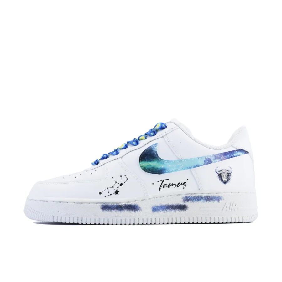 Custom Air Force 1 Low Taurus Zodiac Galaxy