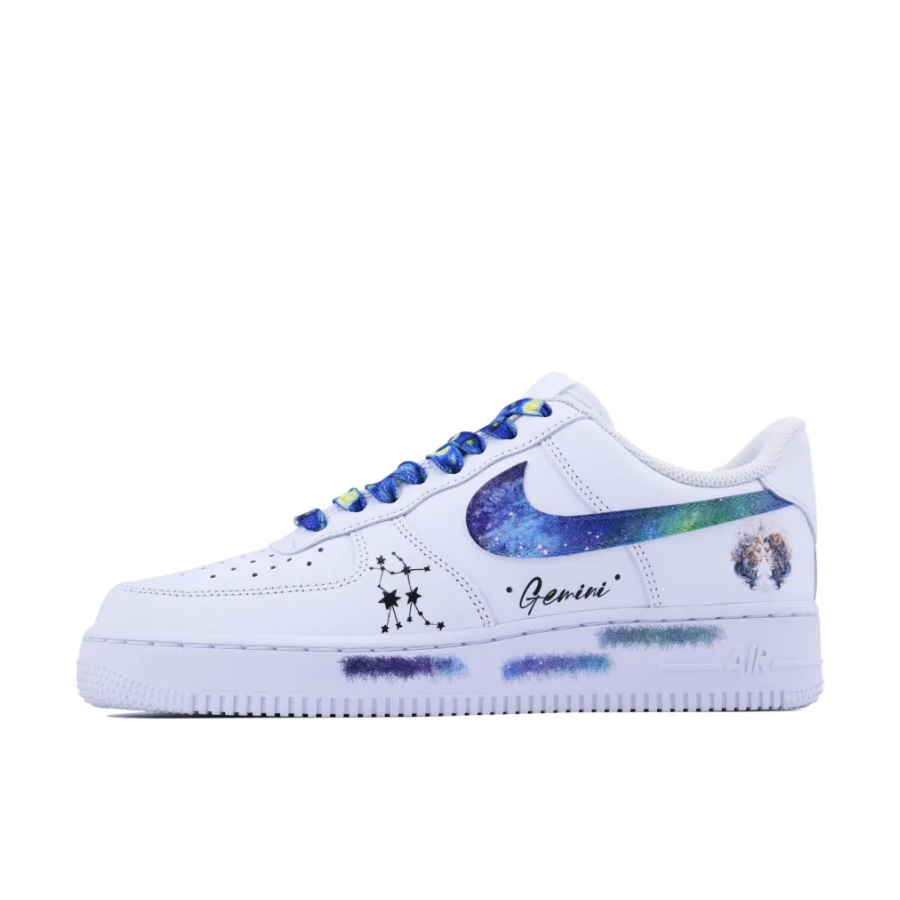 Custom Air Force 1 Low Gemini Zodiac Galaxy