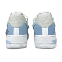 Custom Air Force 1 Low Patch Denim Swoosh Blue