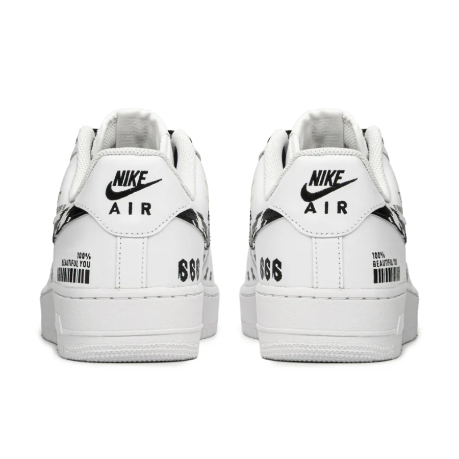 Custom Air Force 1 Low Black Font Positive Energy