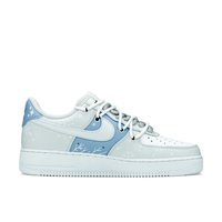 Custom Air Force 1 Low Extra Lace Snowflake Blue