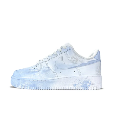 Custom Air Force 1 Low Snowflake Blooming Blue