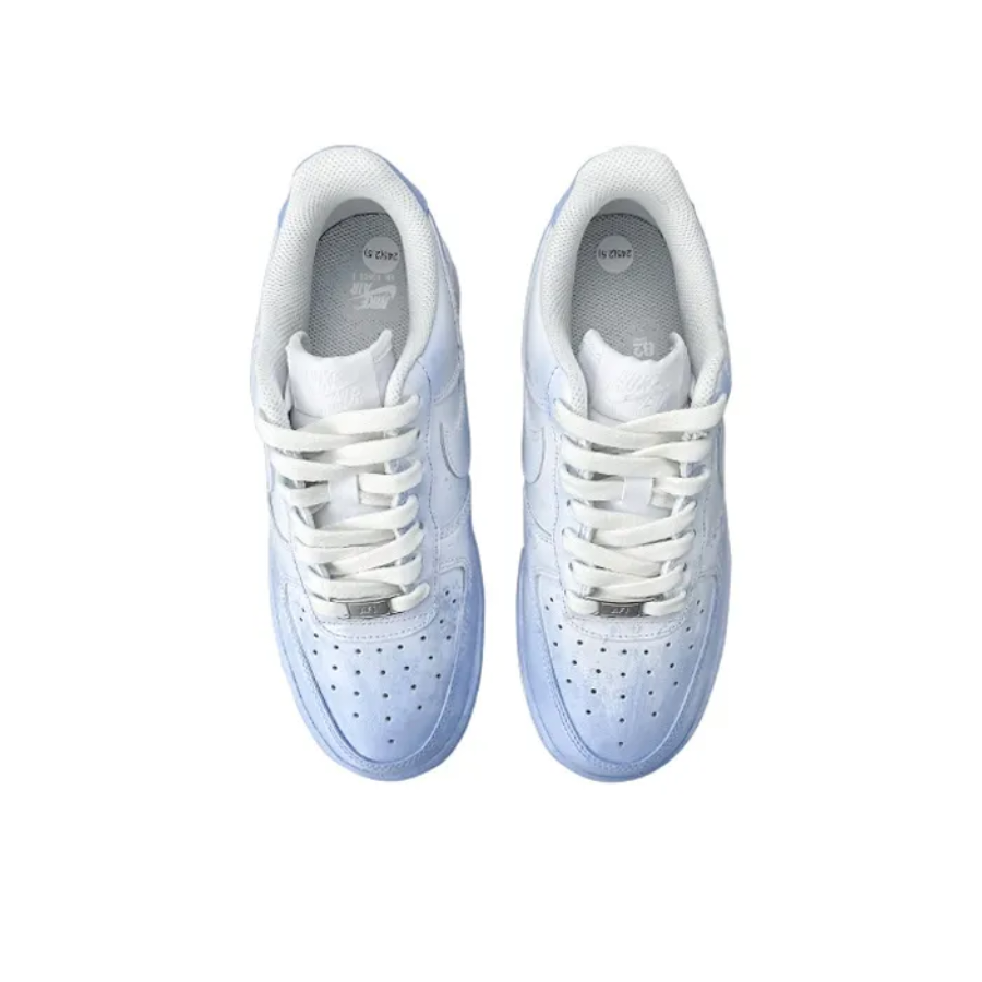 Custom Air Force 1 Low Snowflake Blooming Blue