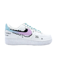 Custom Air Force 1 Low Blue Purple Gradient Swoosh Shadow Black