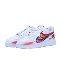 Custom Air Force 1 Low Three Swoosh Orange Blue Pink