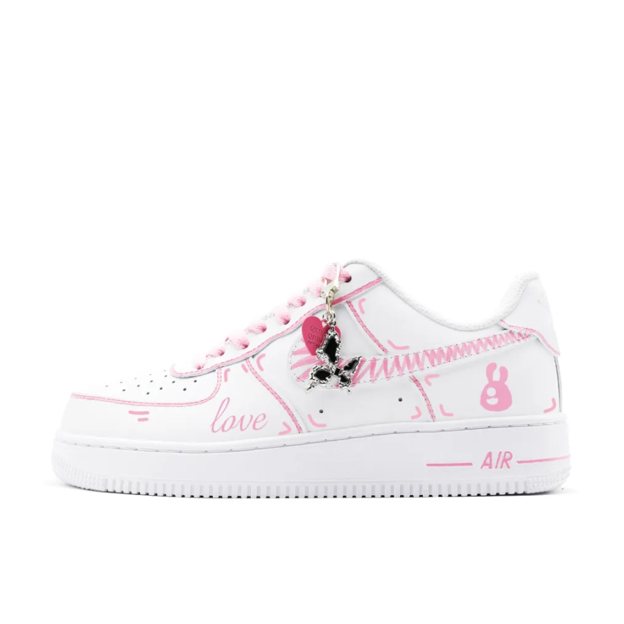 Custom Air Force 1 Low Pink Simple Figure