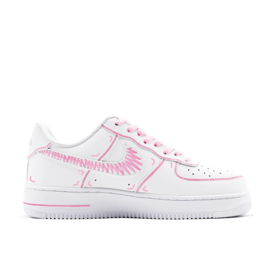 Custom Air Force 1 Low Pink Simple Figure