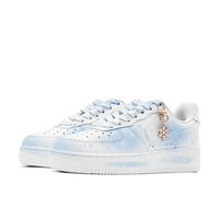 Custom Air Force 1 Low Blue Blooming Snowflake