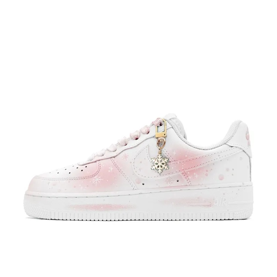 Custom Air Force 1 Low Extra Lace Pink Fade