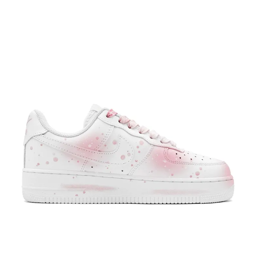 Custom Air Force 1 Low Extra Lace Pink Fade