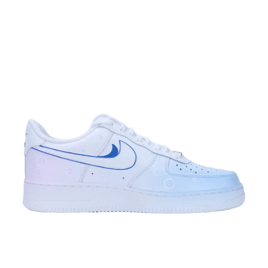 Custom Air Force 1 Low Blue Pink Shark