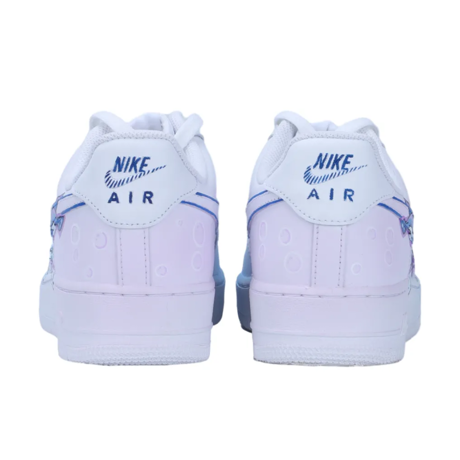 Custom Air Force 1 Low Blue Pink Shark