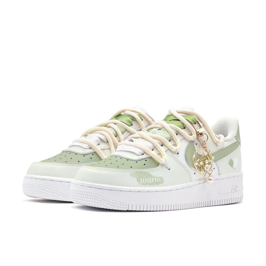 Custom Air Force 1 Low Extra Lace Green