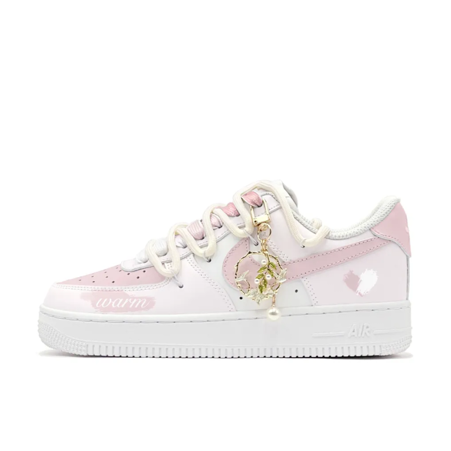 Custom Air Force 1 Low Extra Lace Pink