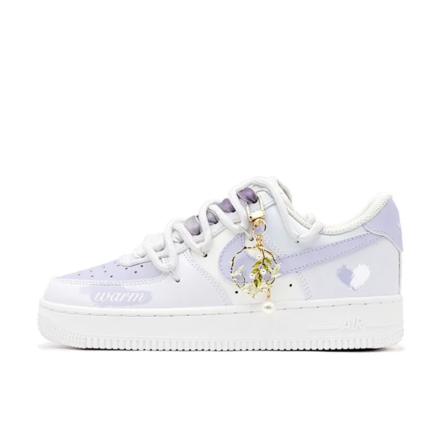 Custom Air Force 1 Low Extra Lace Purple