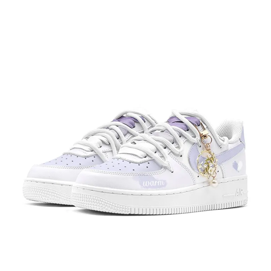 Custom Air Force 1 Low Extra Lace Purple