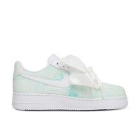 Custom Air Force 1 Low Extra Lace White Light Green Corrugation