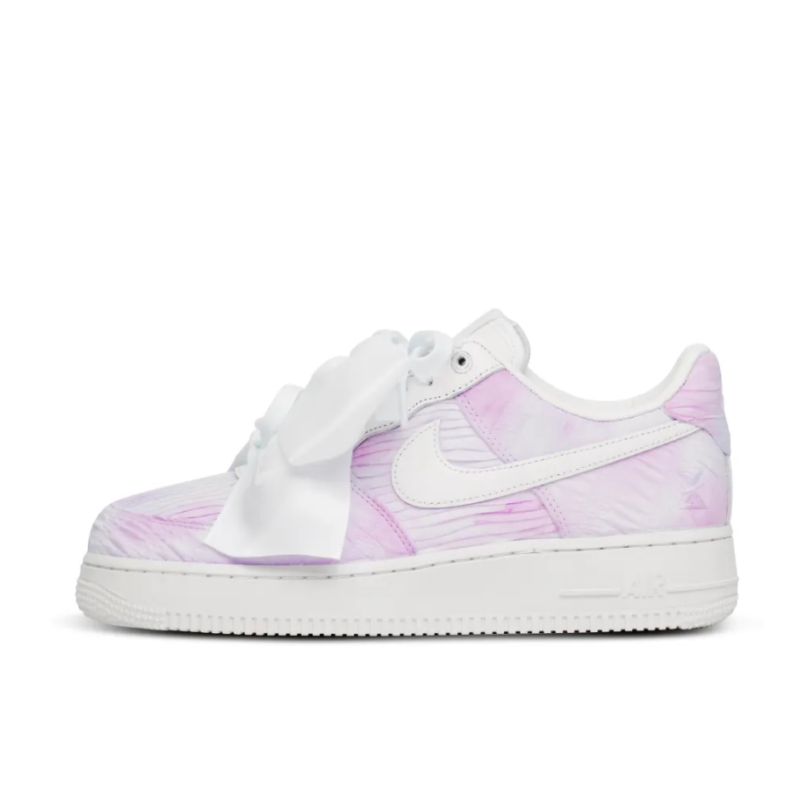 Custom Air Force 1 Low Extra Lace White Purple Corrugation