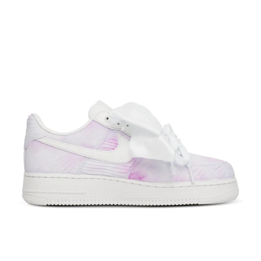 Custom Air Force 1 Low Extra Lace White Purple Corrugation