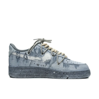 Custom Air Force 1 Low Extra Lace OOTD Gray