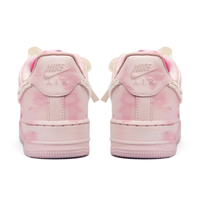 Custom Air Force 1 Low Blooming Pink Thick Lace Pearl