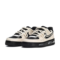 Custom Air Force 1 Low Extra Lace Skeleton Swoosh Black White