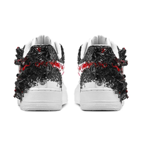 Custom Air Force 1 Low Black Red White