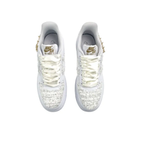 Custom Air Force 1 Low Patch Metal Chain White