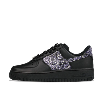 Custom Air Force 1 Low Black Gray Graffiti