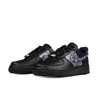 Custom Air Force 1 Low Black Gray Graffiti