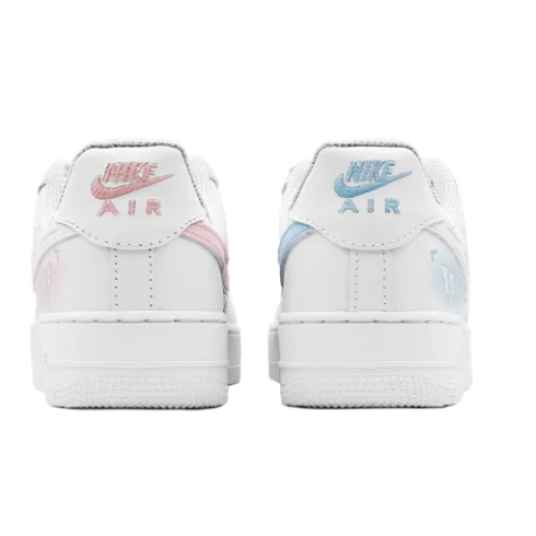 Custom Air Force 1 Low Pink Blue Simple Figure