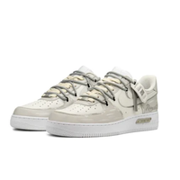 Custom Air Force 1 Low Extra Lace Light Gray