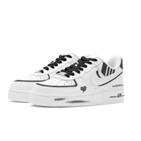 Custom Air Force 1 Low Black Stripe White