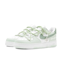 Custom Air Force 1 Low Extra Lace Dark Light Green