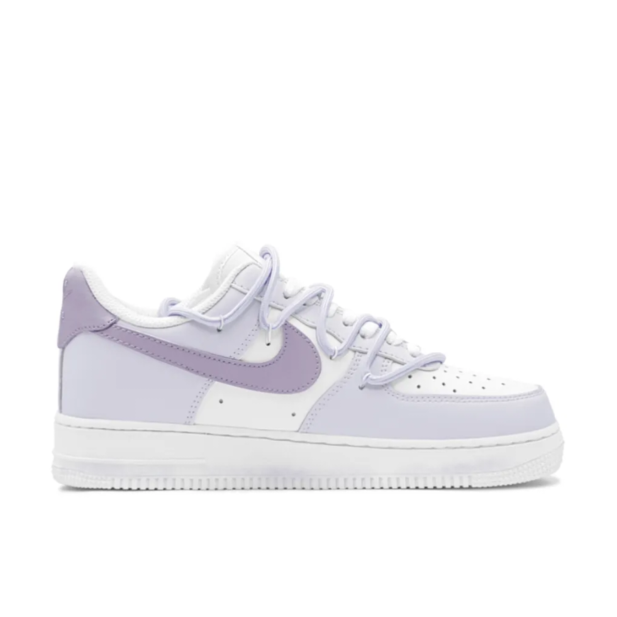 Custom Air Force 1 Low Extra Lace Dark Light Purple