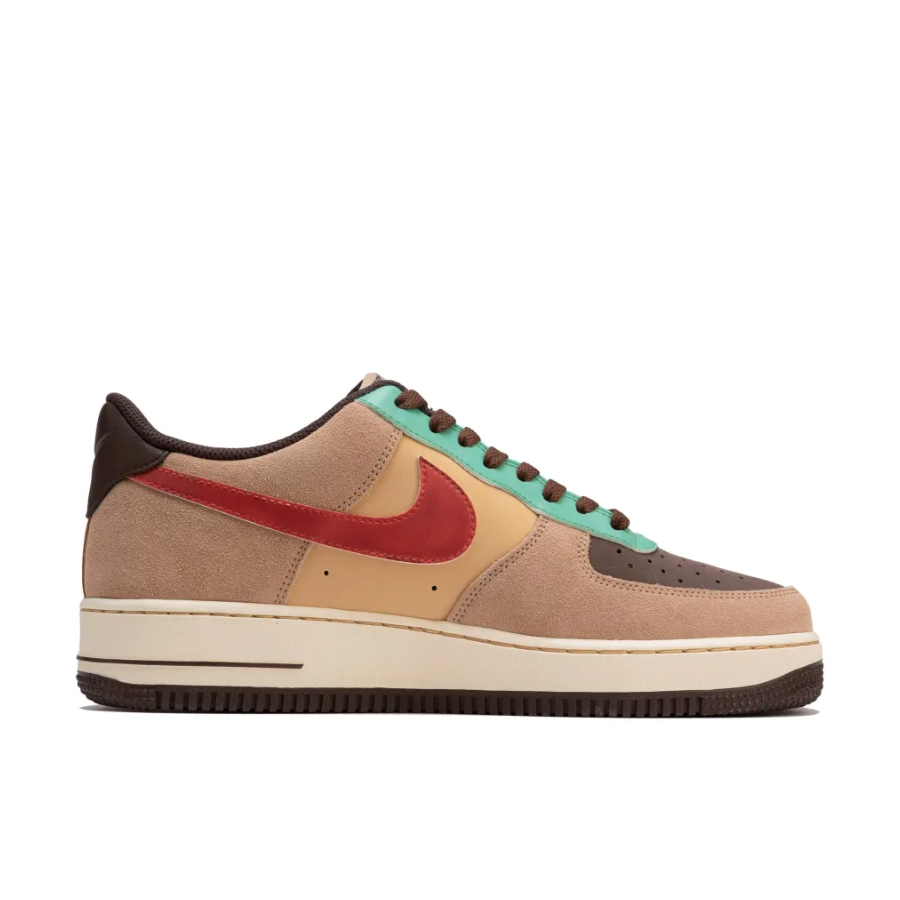 Custom Air Force 1 Low Mountain Green Red Khaki