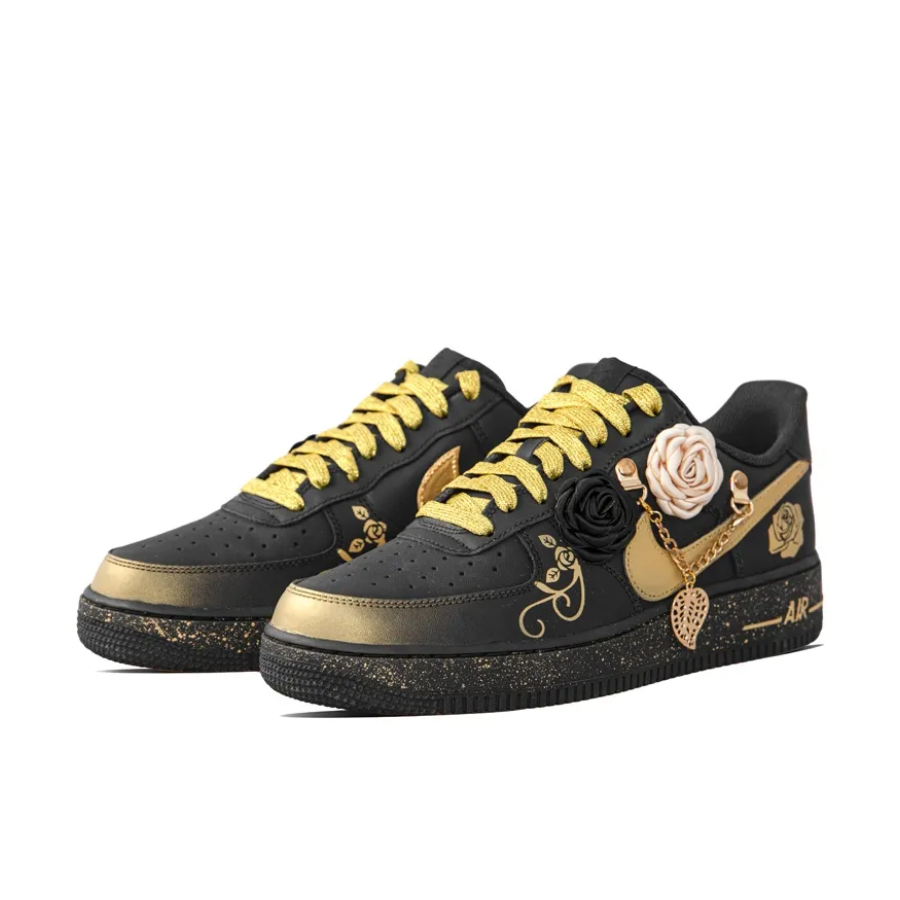 Custom Air Force 1 Low Gold Rose Metal Chain