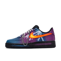 Custom Air Force 1 Low Metal Chain Orange Lightning Purple