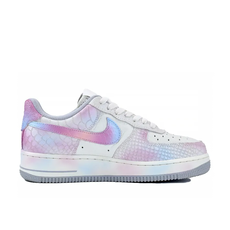 Custom Air Force 1 Low Nubbly Purple Blue Gradient