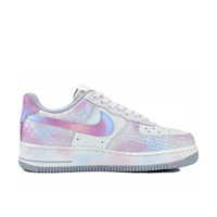 Custom Air Force 1 Low Nubbly Purple Blue Gradient