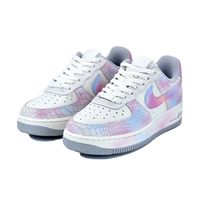 Custom Air Force 1 Low Nubbly Purple Blue Gradient