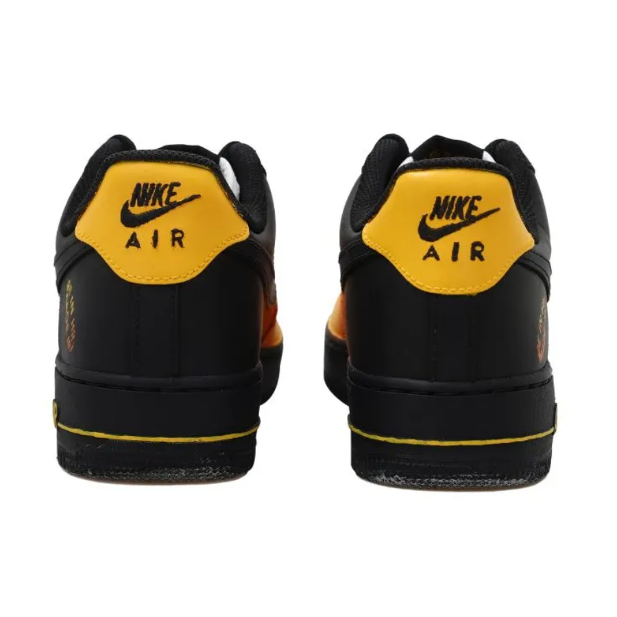 Custom Air Force 1 Low Yellow Orange Black