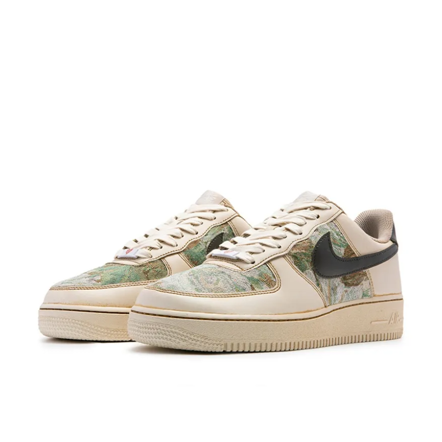 Custom Air Force 1 Low Patch Green Field Black