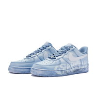 Custom Air Force 1 Low Blue White Font Spray