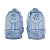 Custom Air Force 1 Low Blue White Font Spray