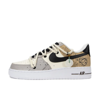 Custom Air Force 1 Low Extra Lace Gray Brown Black