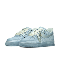 Custom Air Force 1 Low Extra Lace Metal Chain Blue